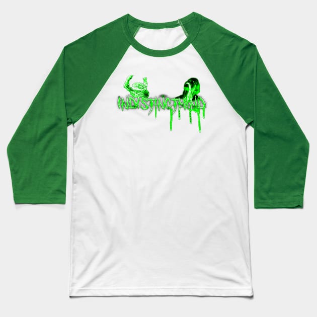 Green indistinct Baseball T-Shirt by Indistinctmind